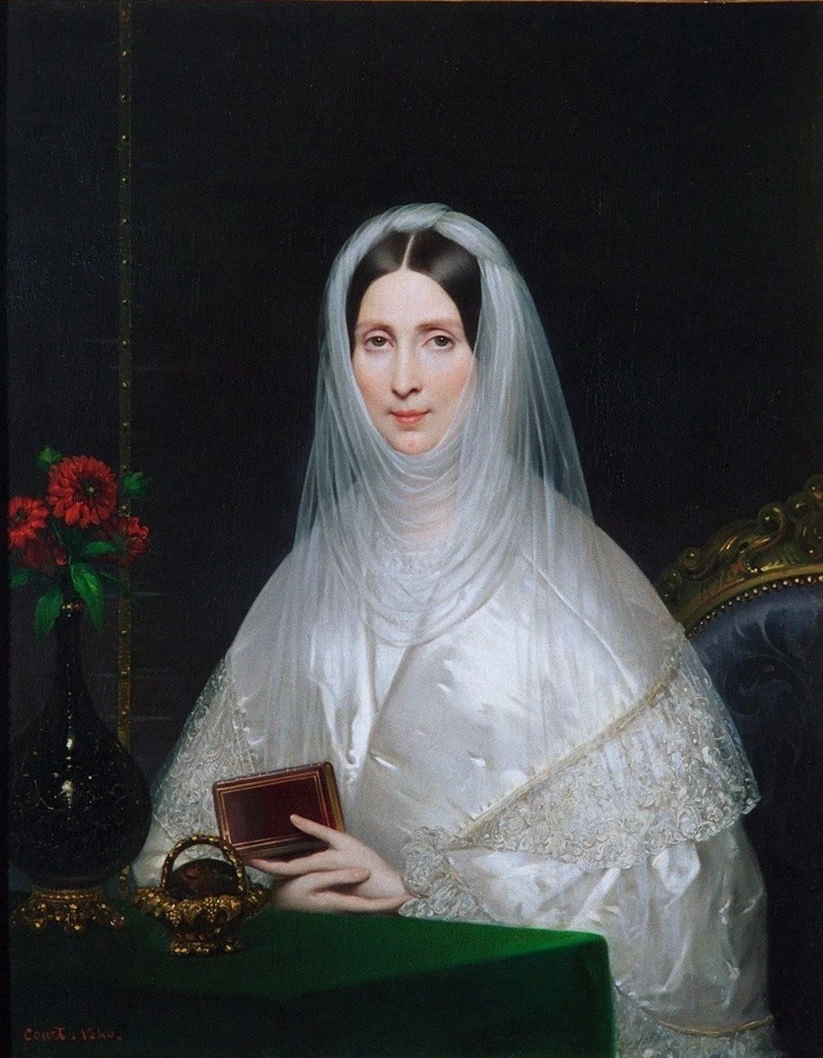 Joseph Désiré Court-61-Donna vestita di bianco